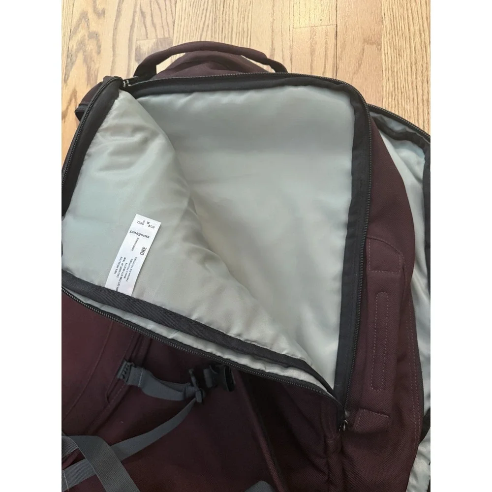Patagonia MLC Maximum Legal Carry-On Travel Backpack 3-Way 45L Burgundy CLEAN